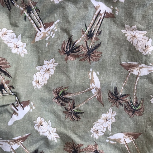 Beachy Hawaiian Print Cotton Backpack - Picture 9 of 11